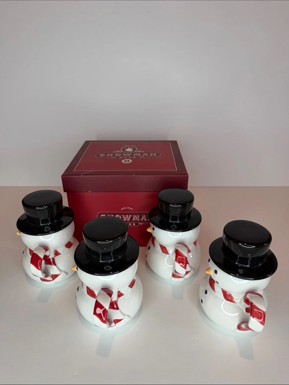 Williams Sonoma Snowman mugs